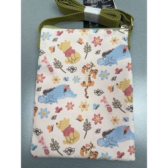 Loungefly Disney Winnie The Pooh Floral Passport Crossbody Bag - Picture 2 of 11